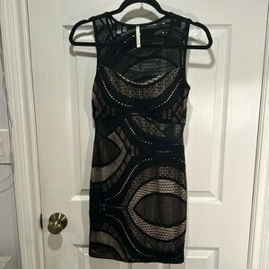 Mini sheer back dress